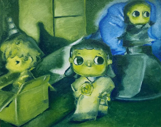 The Poet 16” x 20” Oil paint on canvas 2025