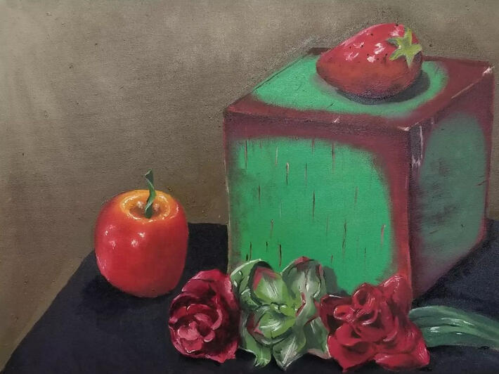 Yo quiero ser bonita como ella 16” x 20” Oil paint on canvas 2024
